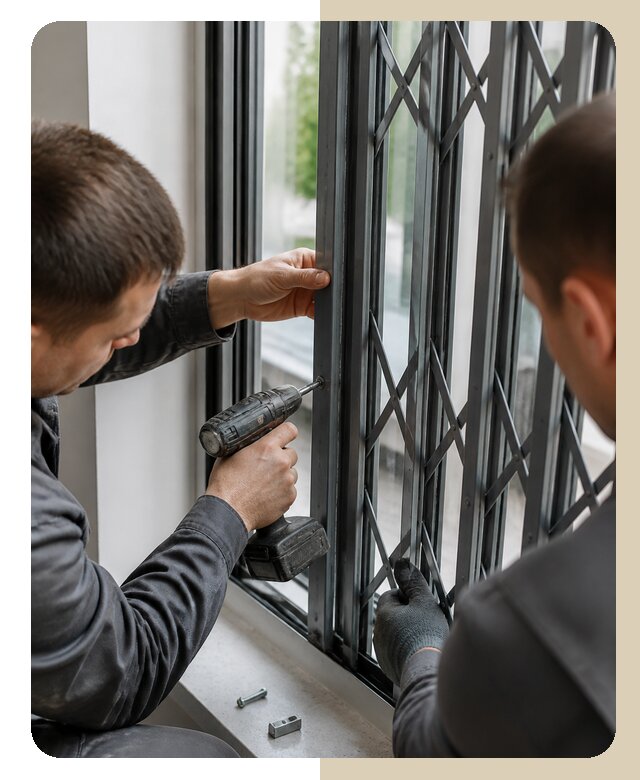 Монтаж раздвижных решеток в Дивногорске от 6572 р. | Дверной